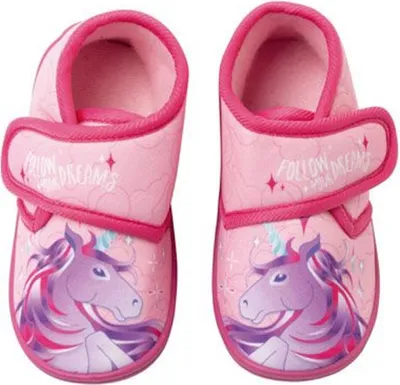 Produktbild von Unicorn Hausschuhe Rutschfeste Pantoffeln im zauberhaften Einhorn-Stil Größe 25