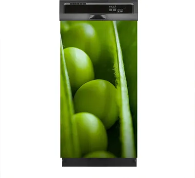 Produktbild von Magnete Dekorative 45x80 cm Küche Magnetmatte Spülmaschine - frische grüne Erbsen