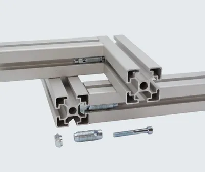 Produktbild von Automatikverbinder für 30x30 & 30x60 Nut 8 Aluprofil- inkl. Befestigungsset