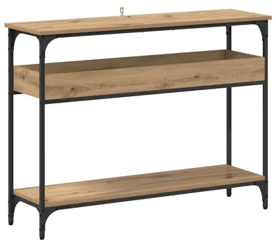 Obrázek produktu pro vidaXL Konzolový stolek Artisan dub 100 x 29 x 75 cm materiál na bázi dřeva