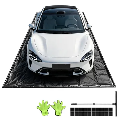 Obrázek produktu pro Podlahová rohož do garáže Peviasot, rozměry 500 x 240 cm, protiskluzová podlahová rohož, voděodolná autopodložka z PVC, podlahová ochrana do garáže, podlahové desky do garáže