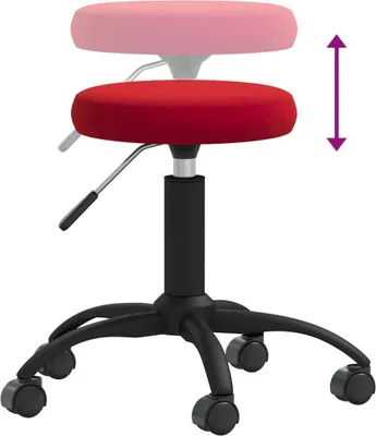 Obrázek produktu pro Masážní stolička samet vínová