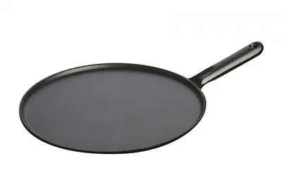 Produktbild von Staub Guss Crêpes-Pfanne mit Gusseisengriff Schwarz 30 cm