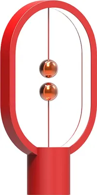 Produktbild von LED Tischlampe Nachttischlampe mit Magnetschalter USB Augenschutz Nachtlicht für Schlafzimmer, Wohnzimmer, Arbeitszimmer - Rot