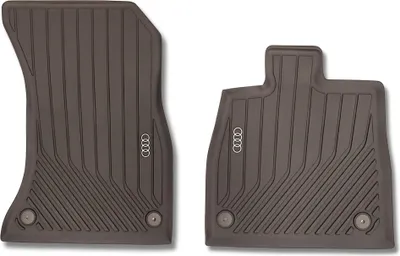 Produktbild von Original Audi Q5 Satz Allwetterfußmatten Gummimatten vorne mit Befestigungspunkte