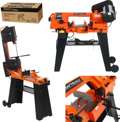 Zdjęcie produktu dla Piła Taśmowa Mobilna Przecinarka do Metalu Rur Profili 850W 230V Kraft&Dele