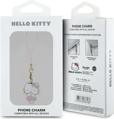 Zdjęcie produktu dla Hello Kitty Zawieszka Hkcpmkp Phone      Strap Różowy/Pink Charm Kitty Cute