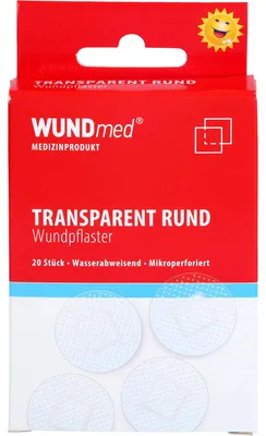 Immagine prodotto di WUNDmed® 02-052 WUNDmed® Pflaster Rund 02-052 transparent 2,5 x 2,5 cm, 20 St.