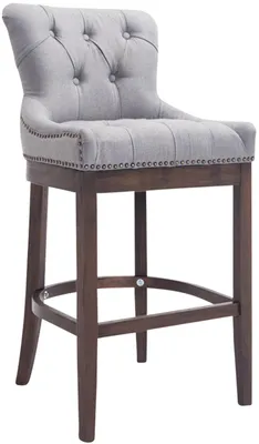 Produktbild von Barhocker Lakewood Stoff, Antik hellgrau