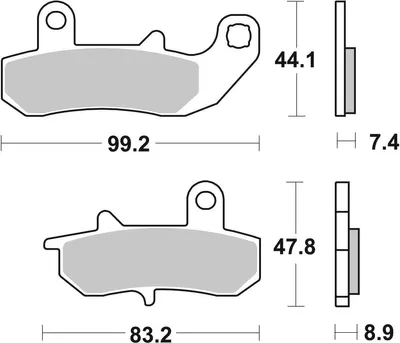 Produktbild von sbs Bremsbeläge Bremsklötze 635LS