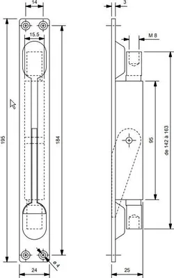 Image de Verrou à levier à encastrer PROQUINTER - 860421