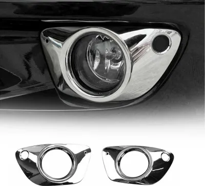 Image de Cadre de phares antibrouillard pour Porsche Macan 2014-2018 Chrome ABS 2x