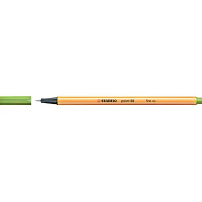 Obrázok produktu pre STABILO point 88, Zelená, Zelená, Oranžová, Šesťhranný, Kov, 0,4 mm, Nemecko