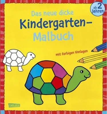 Produktbild von Das neue, dicke Kindergarten-Malbuch: Mit farbigen Vorlagen und lustiger Fehlersuche