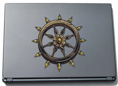 Produktbild von Laptopaufkleber Laptopskin Misc3-Okkult3 - Okkult geheimnissvolles Zeichen - 210 x 200 mm Aufkleber