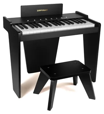 Digitale Kinderpiano, 37 Tasten, Holz, Schwarz Plus
