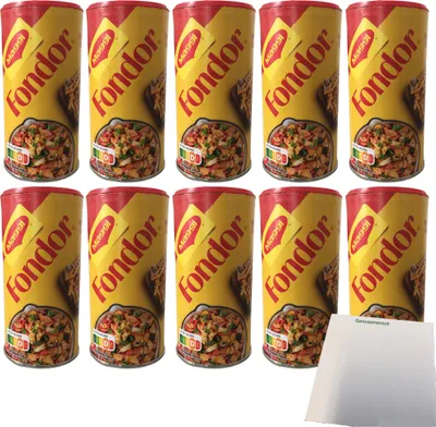 Produktbild von Maggi Fondor Streuer 10er Pack (10x200g Dose) + usy Block