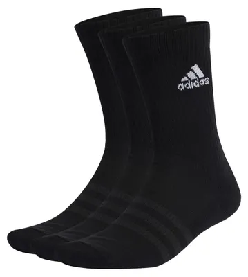 Produktbild von adidas Unisex Kinder Cushioned Crew Socks 3 Pairs, Black / White, 4-5 Years