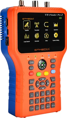 Produktbild von V8 Finder Pro 2 Sat-Finder mit 4,3" LCD – DVB-S/S2/S2X/T/T2/C Signal-Messgerät, H.265, Winkelberechnung, 4000 mAh Akku