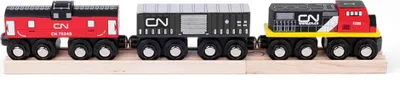 Produktbild von Bigjigs Rail CN-Güterzug + Gleise