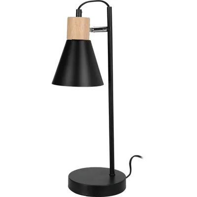 Obrázek produktu pro Stolní lampa Loft, dřevo a kov, Ø 14 x 44 cm
