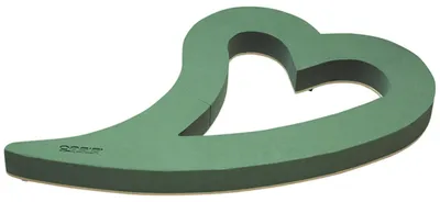 Produktbild von Herz geschwungen Steckschaum Auto offen Vakuumsauger 80x50x5,5cm Oasis Steckmoos