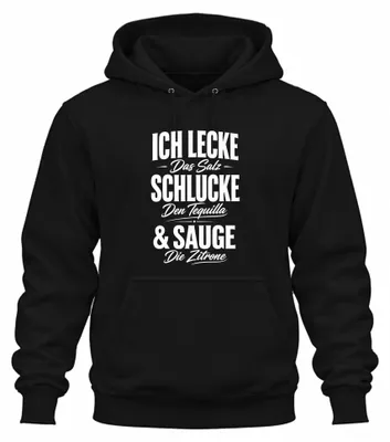 Immagine prodotto di Felpa con cappuccio "Sarcasmo", colore nero, taglia 3XL