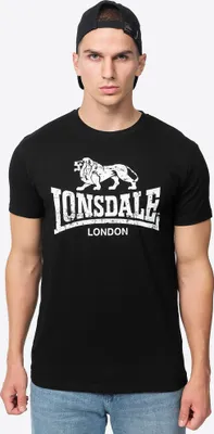 Image de T-shirt homme coupe régulière SILVERHILL Noir/Blanc L Lonsdale