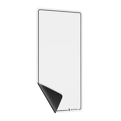 Zdjęcie produktu dla Jan Nowak 400 x 800 mm 2x tablica magnetyczna Samoprzylepna z 3 markerami Ścieralna biała MAGNETO flipchart
