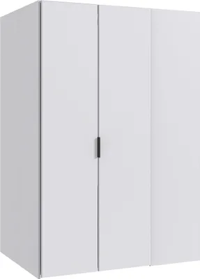 Produktbild von Jugendzimmer-Eckkleiderschrank 135x97 cm in weiß, begehbar NOLI-43