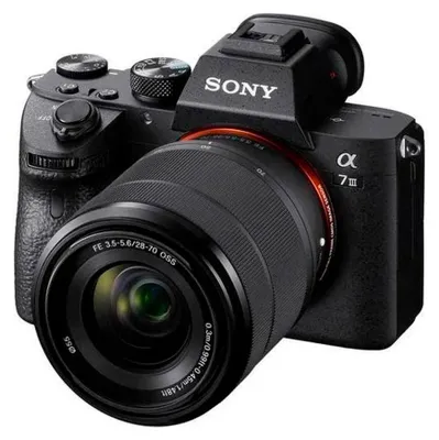 Zdjęcie produktu dla Sony α 7 III + 28-70mm, 24,2 MP, 6000 x 4000 px, CMOS, 4K Ultra HD, Ekran dotykowy, Czarny