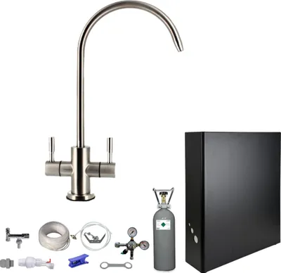 Produktbild von BieTal® BT-W01 Tafelwassergerät ohne Kühlung & 2-ltg Hahn & Filter & 6kg CO2 SET