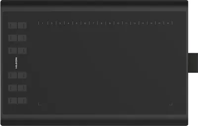 Produktbild von HUION H1060P Grafiktablett 5080 lpi 250 x 160 mm USB Schwarz