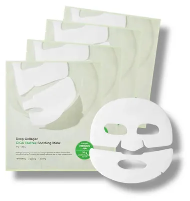 Sungboon Editor Deep Collagen Cica Tea Tree Soothing Mask – zklidňující pleťová maska Množství: 1ks – obrázek 1
