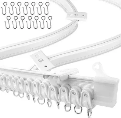 Produktbild von Famanu Flexible Plafondgarnitur 12 Meter - Raumteiler, Vorhangschiene, Deckenmontage