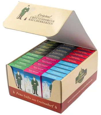 Produktbild von Crottendorfer Räucherkerzen Weihnachtsdüfte 24 Stück, Duft:30er Pack Weihnachtsdüfte