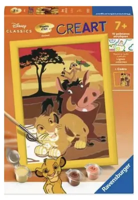 Immagine prodotto di Ravensburger CreArt - Dipingi con numeri - Re Leone