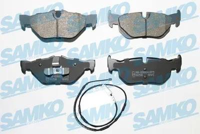 Produktbild von SAMKO Bremsbeläge Satz Hinten Bremsklötze für BMW 3 Touring (E91) 5SP1876B