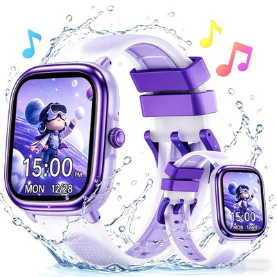 Produktbild von Kinder Smartwatch für Jungen & Mädchen, Herzfrequenz, Schlafmonitor, 20+ Sportmodi, Schrittzähler, Wecker, IP68, Fitness Tracker ab 5 Jahren