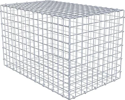 Produktbild von Gabione 80 cm x 50 cm x 50 cm (L x H x T), Maschenweite 5 x 5 cm, Spiralring