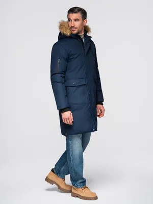 Produktbild von OMBRE Herren Jacke warm gefüttert Militärstil OM-JALJ-0148 navy L