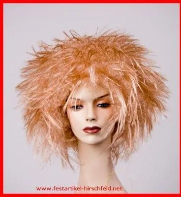 Produktbild von Perücke Wuschelkopf Nina blond für Damen