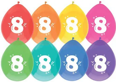 Immagine prodotto di Palloncini Haza 8 anni pak a 8 pezzi