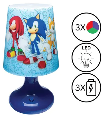 Produktbild von Sonic Nachtlicht-Lampe Lexibook MLT10SNLXB, LED, Kinderzimmer, Beleuchtung