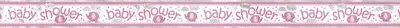 Produktbild von Baby Elefant rosa Folien Banner