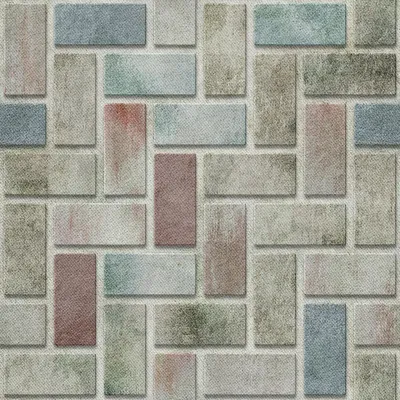 Image de OUTDOOR DECOSTOFFS OXFORD - Motif mur de briques