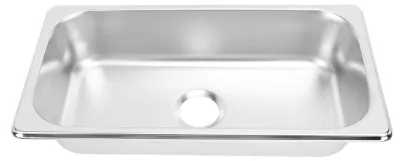 Productafbeelding van Inbouwspoel - RVS - Spoelbak - Afvoer 40 mm - Afmetingen 325 x 176 x 65 mm