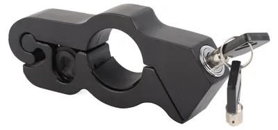 Image de Antivol noir pour poignée d'accélérateur de moto, en alliage d'aluminium, pour scooter et vélo