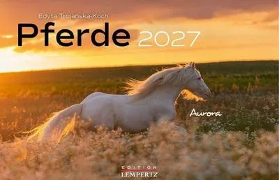 Zdjęcie produktu dla Kalendarz ścienny z motywem koni, rok 2027