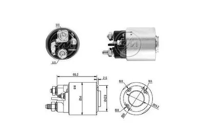 Image de Contacteur magnétique de démarrage ERA ZM3497 adaptable sur PEUGEOT 206 bicorps (2A/C)